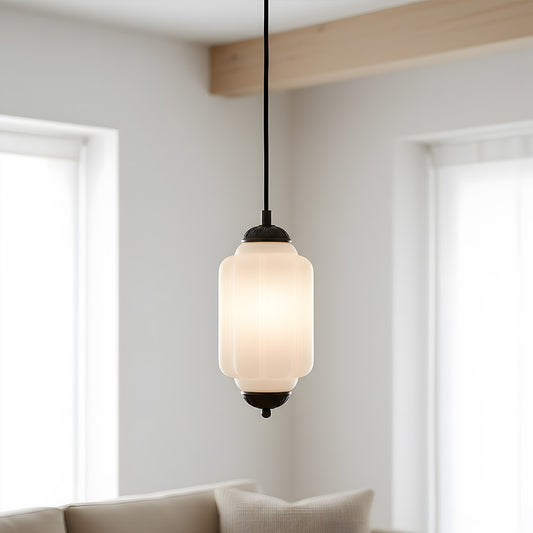 Lumi Milk Glass Eloise Pendant Light