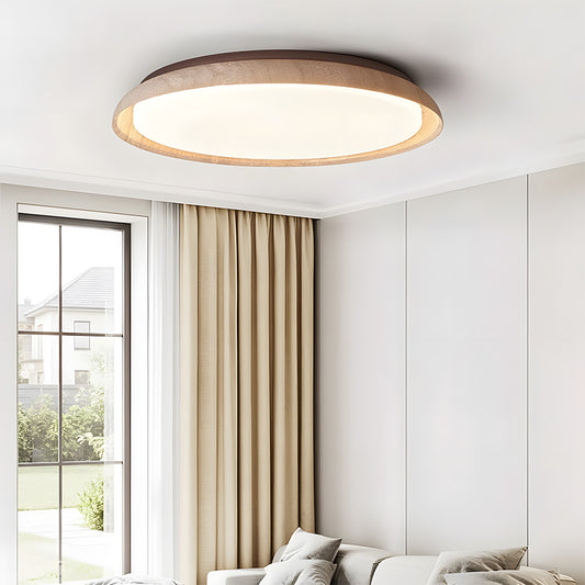Kairi Scandinavian Travertine Round Ceiling Light