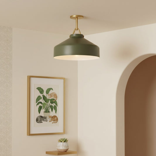 Nerys Nordic Minimalist Morandi Matte Metal Ceiling Light
