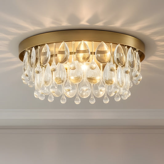 Pluto Moderne Luxe Ronde Kristallen Plafondlamp