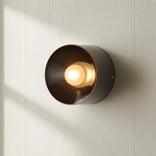 Nolan Modern Ceramic Bowl Wall Sconce
