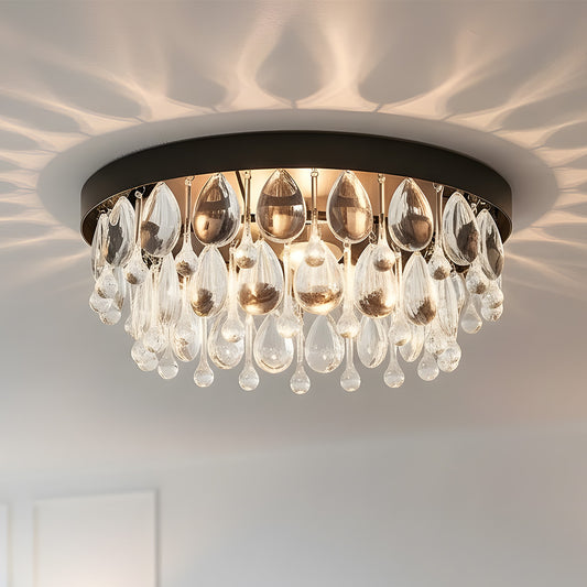 Pluto Moderne Luxe Ronde Kristallen Plafondlamp