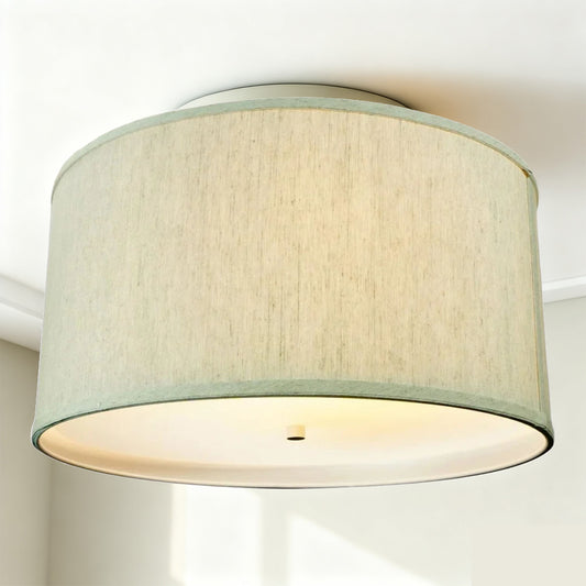 Jovian Modern Fabric Drum Ceiling Light