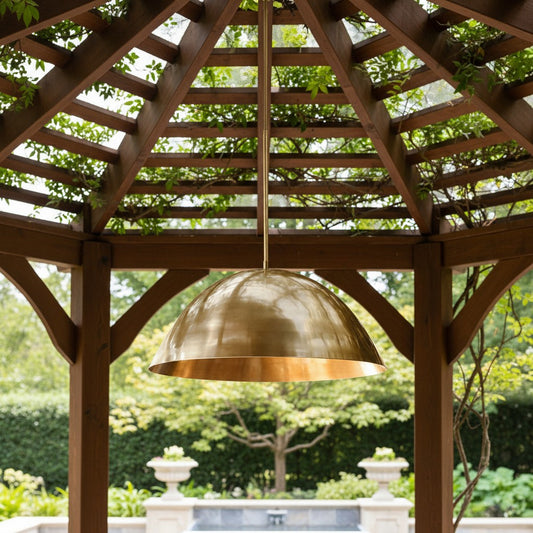 Ewan Industrial Metal Dome Pendant Light