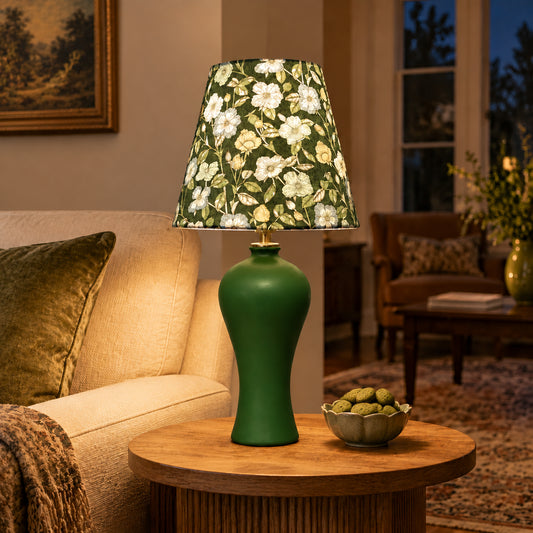 Nuin Vintage Floral Ceramic Vase Table Light