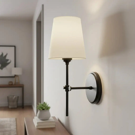 Amberly Minimalist Fabric Brass 1-light Wall Sconce18.webp__PID:913d4e73-b141-4db4-857a-8db65afde851