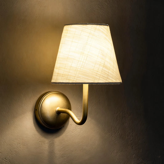 Lyra Classic Brass Arm Wall Sconce