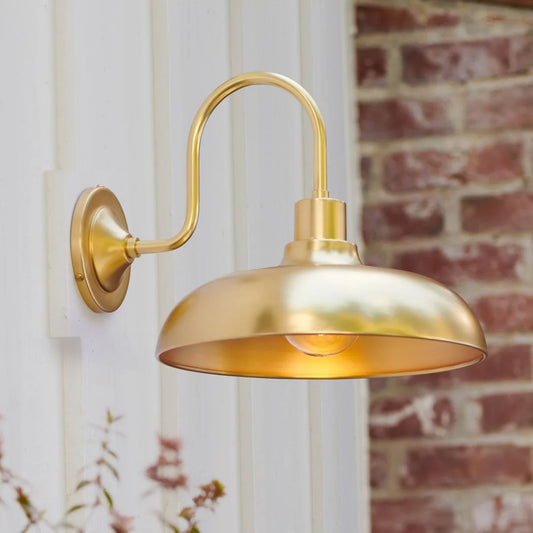 Antaeus Industrial Dome Outdoor Wall Sconce