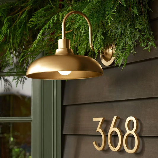 Antaeus Industrial Dome Outdoor Wall Sconce