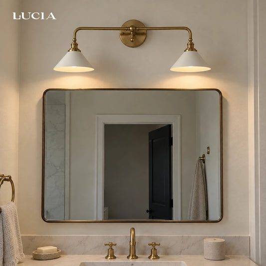 Balthazar 2-Light Farmhouse Cone Wall Sconce