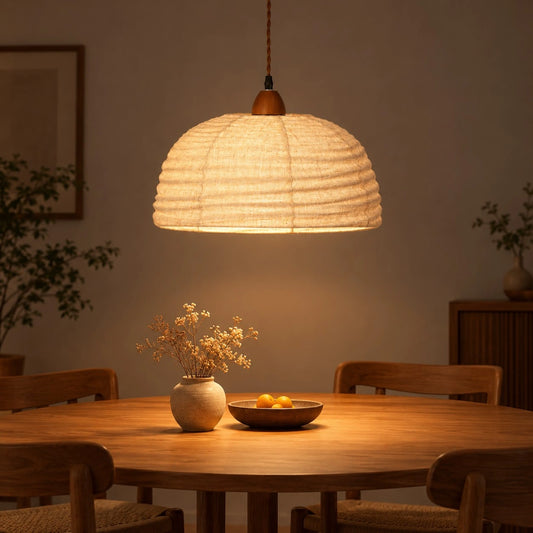 Cerys Fabric Dome Pendant Light