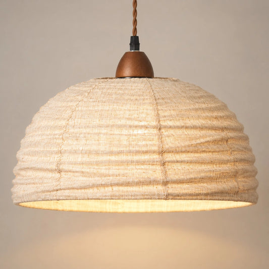 Cerys Fabric Dome Pendant Light