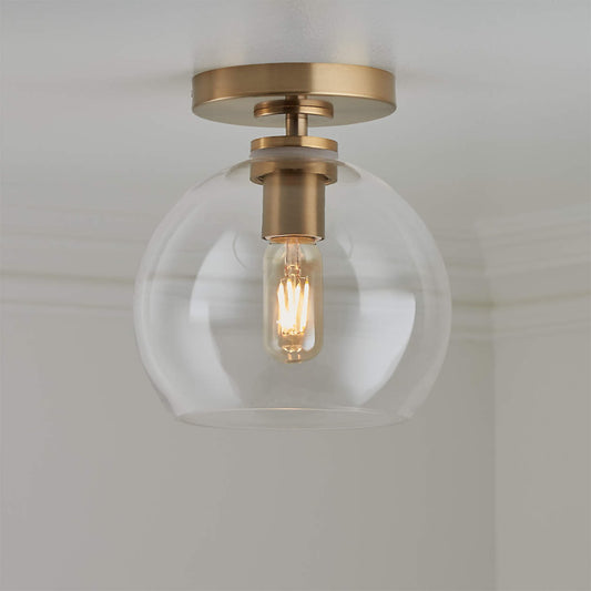 Clarke Modern Glass Round Ceiling Light