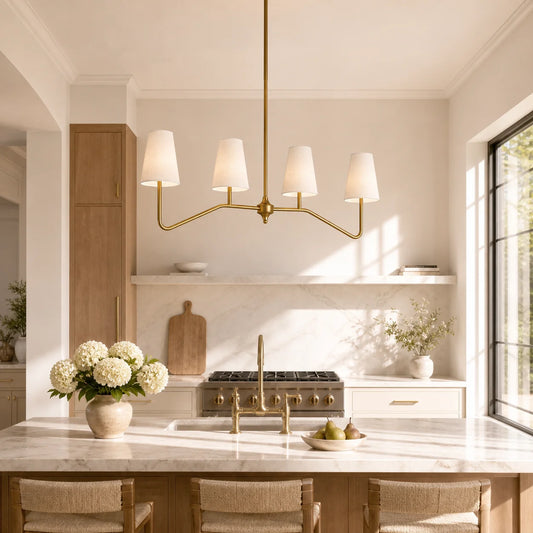 Clover Farmhouse 4-Light Kitchen Island Chandelier