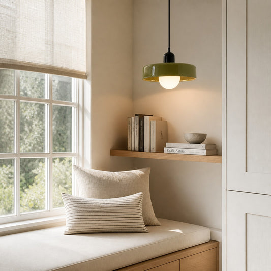 Corinthan Modern Morandi Glass Disc Pendant Light