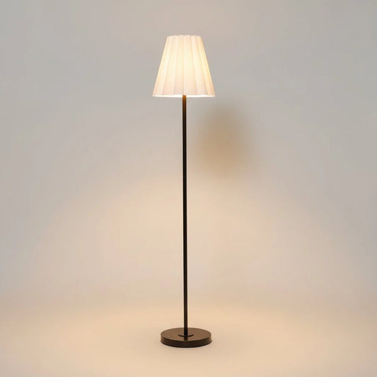 David Modern Tapered Shade Linen Floor Lamp