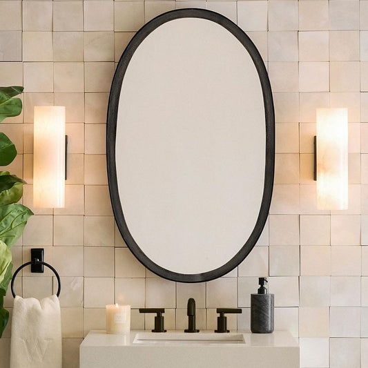 Doran Modern Elegant Alabaster Tube Sconce