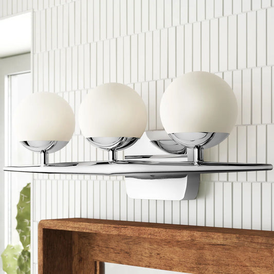 Dyssebia Modern 3-Light Globe Opal Glass Vanity Light