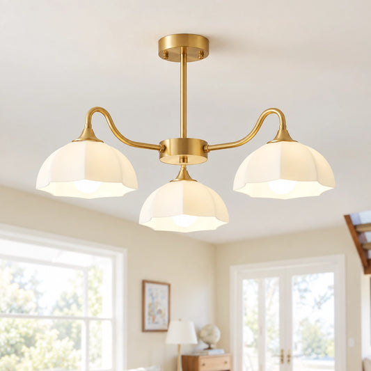 Eden Multi Light Glass Chandelier