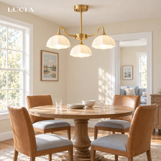 Eden Multi Light Glass Chandelier
