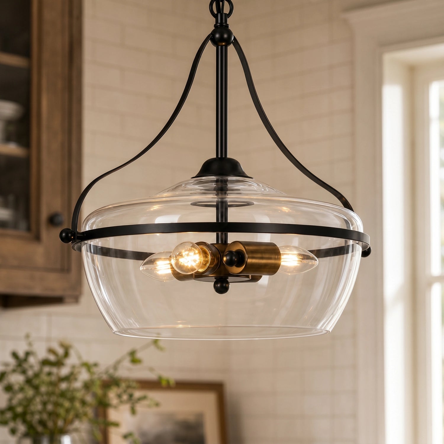 Clear Glass Lighting Fixture