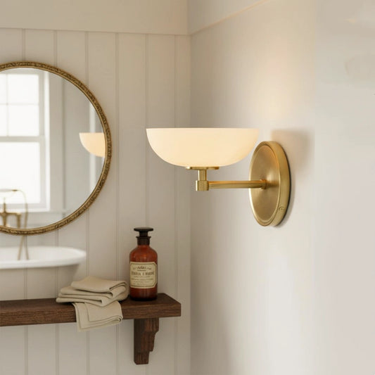 Eliza Vintage Champagne Glass Bowl Wall Sconce