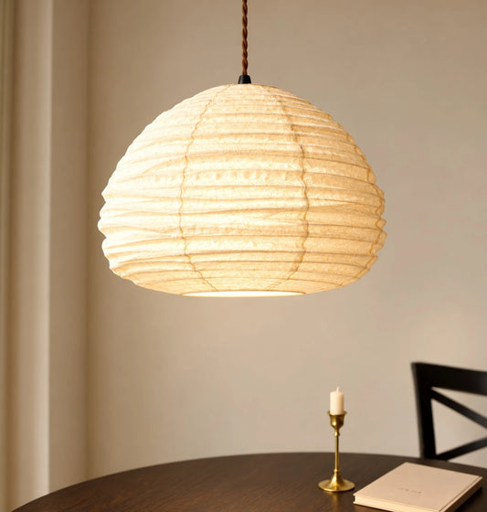 Elow Wabi Sabi Natural Linen Pendant Light