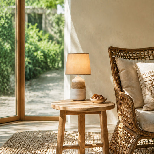 Elowynne Rustic Ceramic Table Light