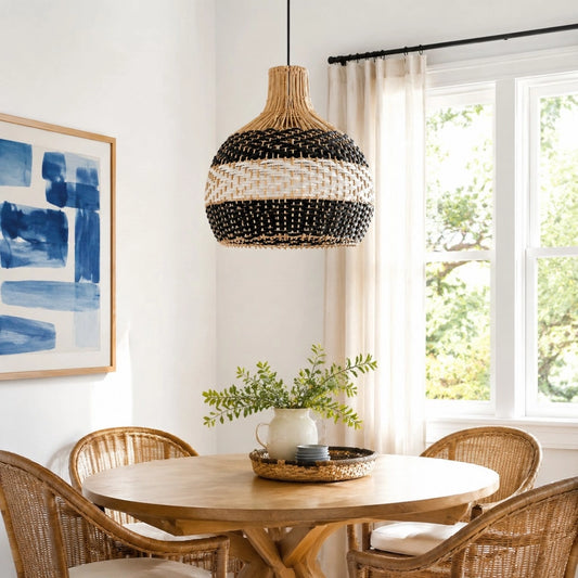 Florin Farmhouse Black White Rattan Pendant Light9.webp__PID:f05cc924-8572-47c2-8928-0c0be55446a5