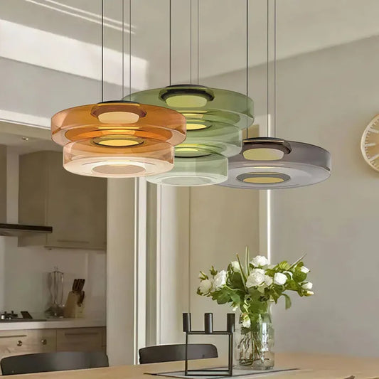 Glaucus Modern Multi-Layer Creative Glass Pendant Light