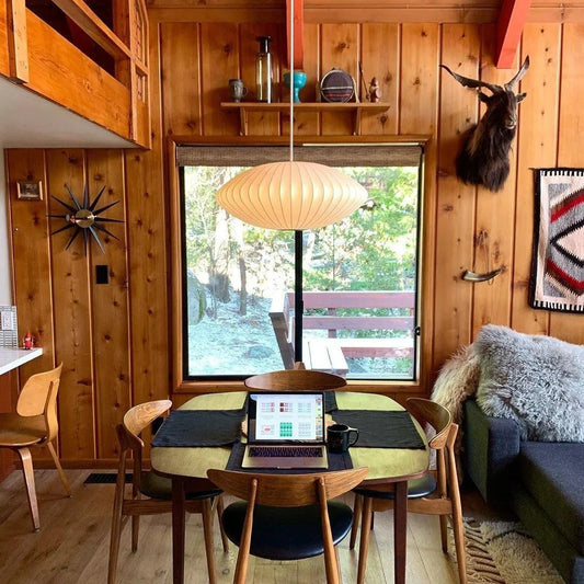 Hana Modern Fabric Lantern Pendant Light