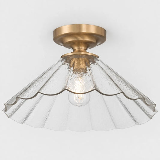 Haven Modern Water Glass Cone Ceiling Light
