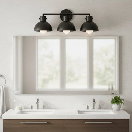 Jasper Industrial Glass Metal Ball Wall Light