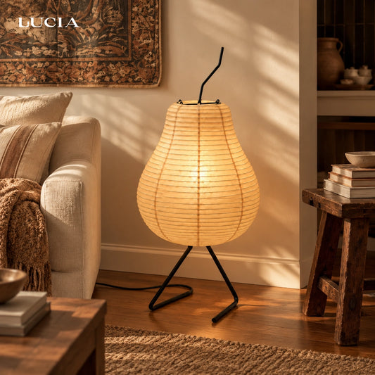 Jethro Rice Paper Wabi-Sabi Floor Lamp