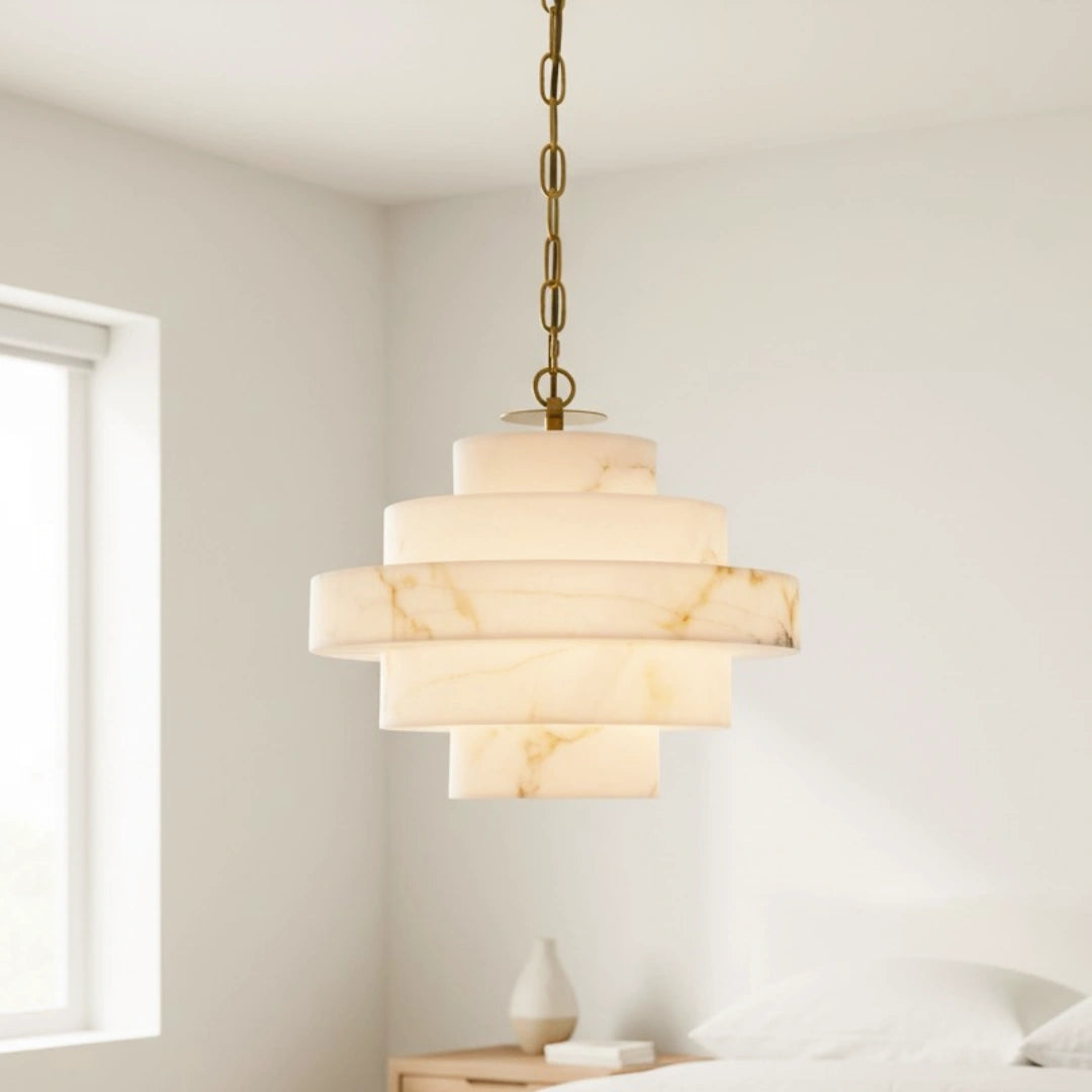 Jose Modern Multi-Layer Alabaster Pendant Light | LuciaLiving – Lucia ...