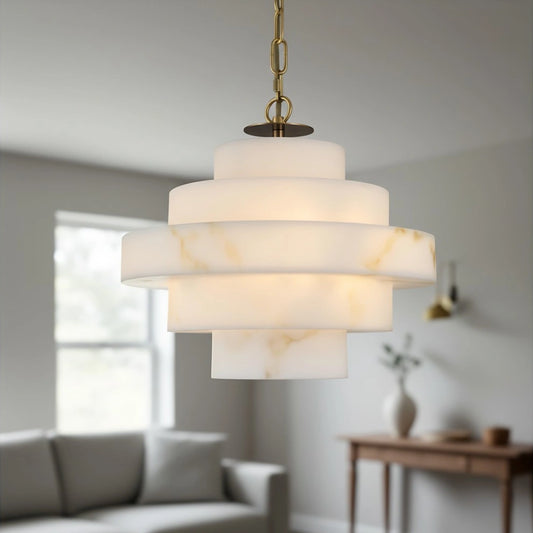 Jose Modern Multi-Layer Alabaster Pendant Light
