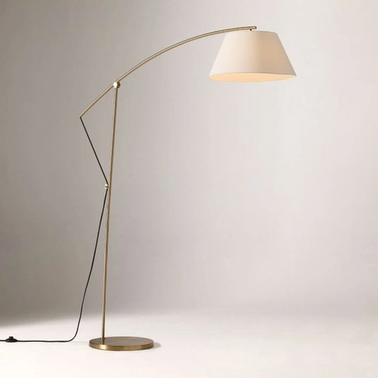 Josh Minimalist Linen Fabric Floor Light