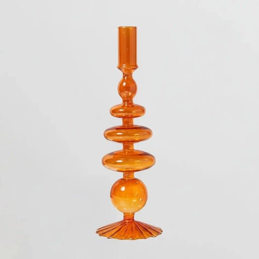 Kalina Modern Hand Blown Glass Candle Holder