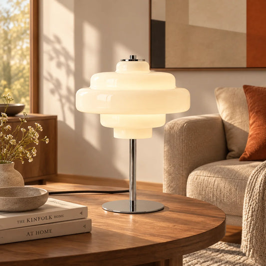Koros Modern Artistic Orange Glass Table Lamp