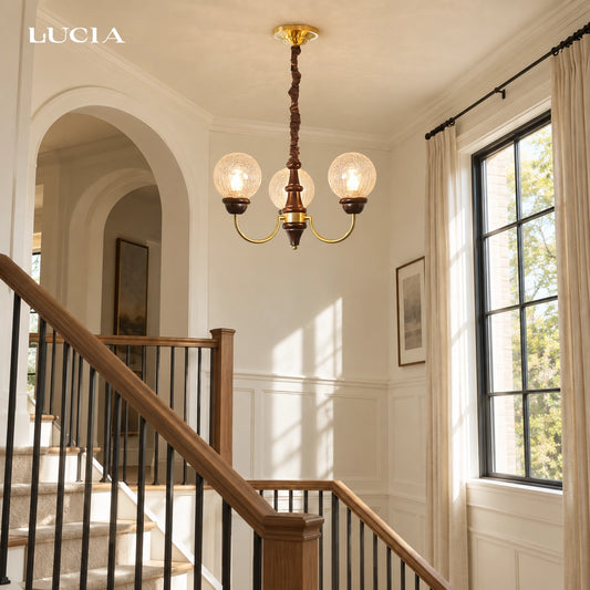 Lazarus Multi Light Glass Globe Chandelier