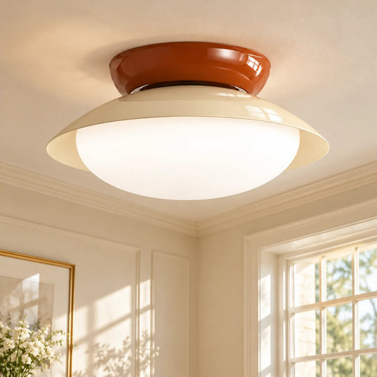 Liam Modern Frosted Dome Shade Ceiling Light