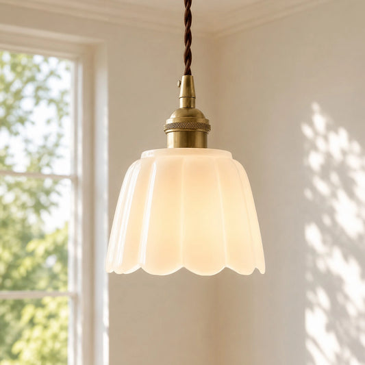Lucienne Modern Ceramic Petals Pendant Light