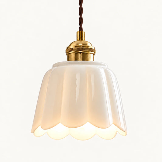 Lucienne Modern Ceramic Petals Pendant Light