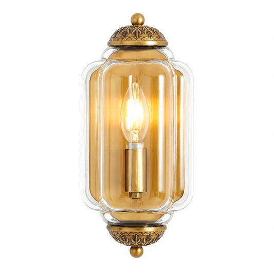 Lumi Vintage Antique Milk Glass Flush Eloise Sconce