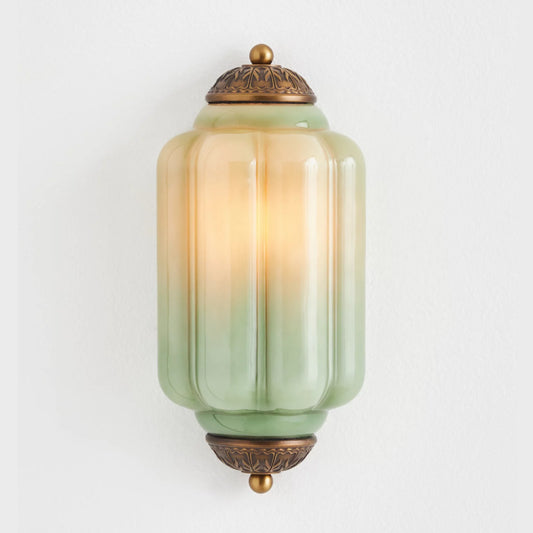 Lumi Vintage Antique Milk Glass Flush Eloise Sconce