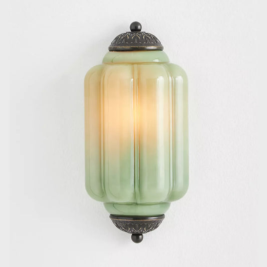 Lumi Vintage Antique Milk Glass Flush Eloise Sconce