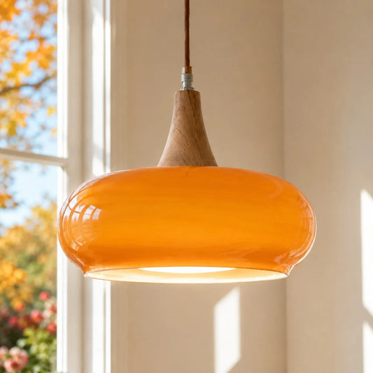 Marie Modern Minimalist Dome Bauhaus Glass Pendant Light