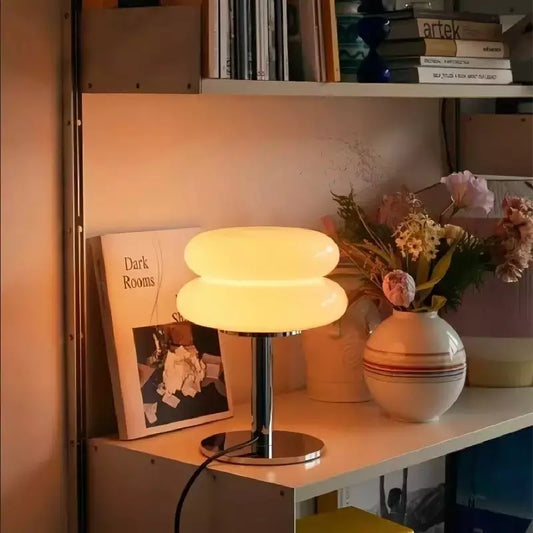 Marta Modern Bauhaus Glass Table Lamp