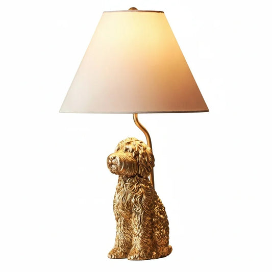 Mirel Vintage Fabric Metal Animal-Shaped Table Lamp