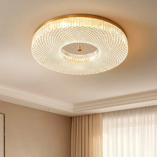 Modern Crystal LED Flush Mount Ceiling Light